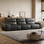Modish Solid Color Stain Resistant Standard Sofa/Loveseat in Black for 4-seater/3-seater/2