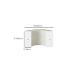 Chalk Collapsible Rectangle Up to 19 in W x 20 to 29 in/30 to 39 in/40 in & above H Unfinished Display Table with Single Pedestal Base