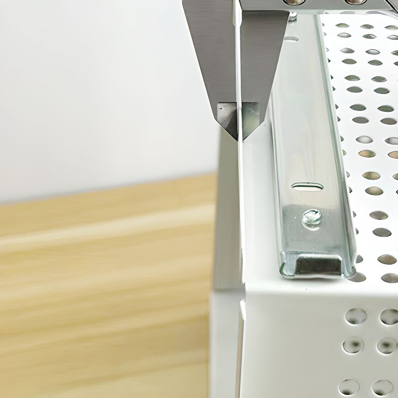 Portable Center with Metal Countertop, Basket, and 4/3 Baskets