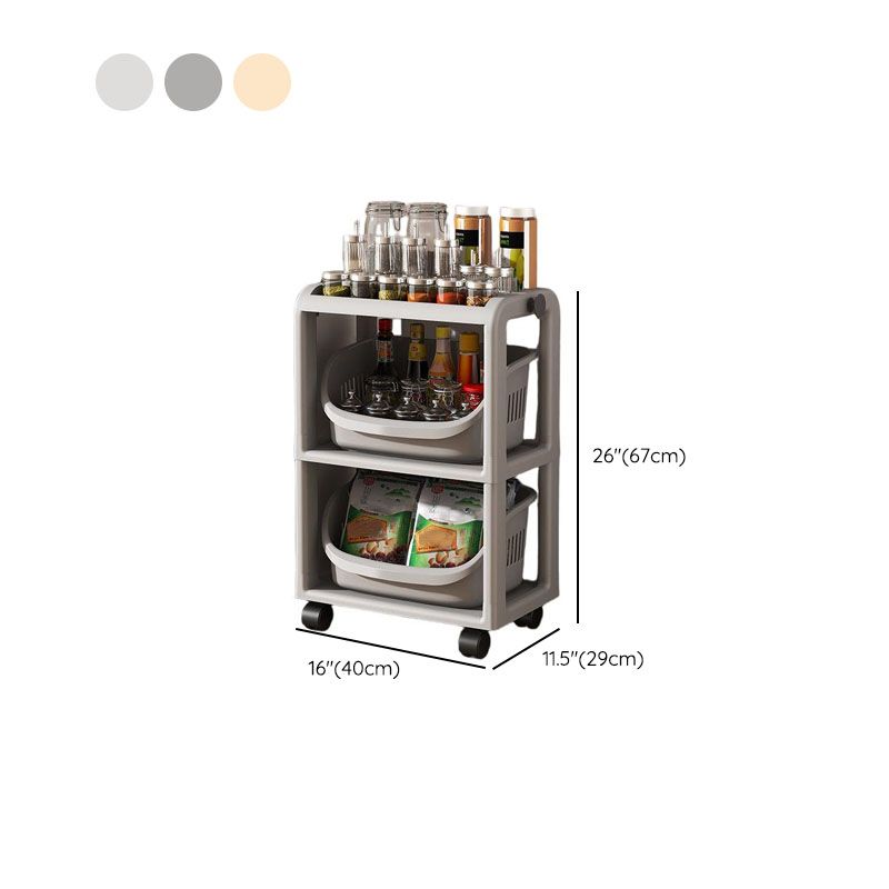 Portable Center with 5/4 Exterior Shelves, Basket, 4/3 Baskets