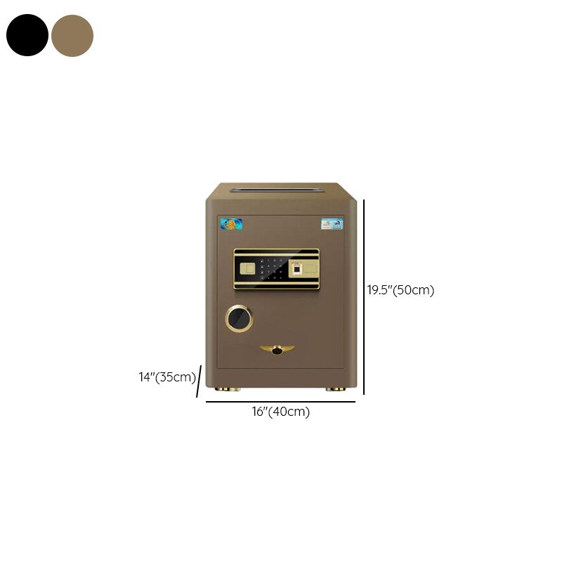Steel Security Safe with Battery, Pry Resistant, Lockable with Keys and Interior