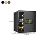 Steel Security Safe with Battery, Pry Resistant, Lockable with Keys and Shelves