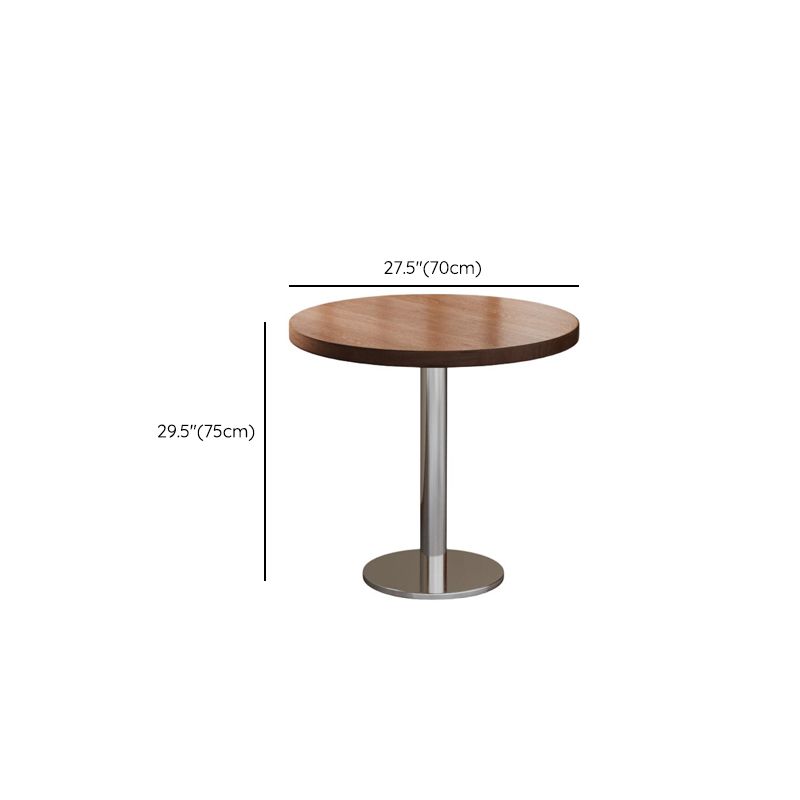 Caramel Simplistic No Seating Eased Edge Assembly Required Solid Wood