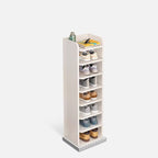 Composite Wood Square Shoe Storage with Capacity for 1-10 Pairs in Drawing Room, Includes Individual Shoe Cubby Holes and Closed Back