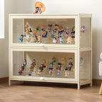Bambusa Flooring Curio Cabinet with Stockroom, 4 Cabinets/3 Cabinets/2 Cabinets, 4 Shelves/3 Shelves/2 Shelves, 4 Doors/3 Doors/2 Doors