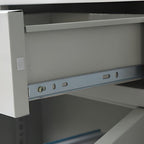 Base Cabinet/Office Console Cabinet with Stockroom Storage, Assembled and Safe, Featuring 2-Wide/1-Wide/3-Wide Compartments