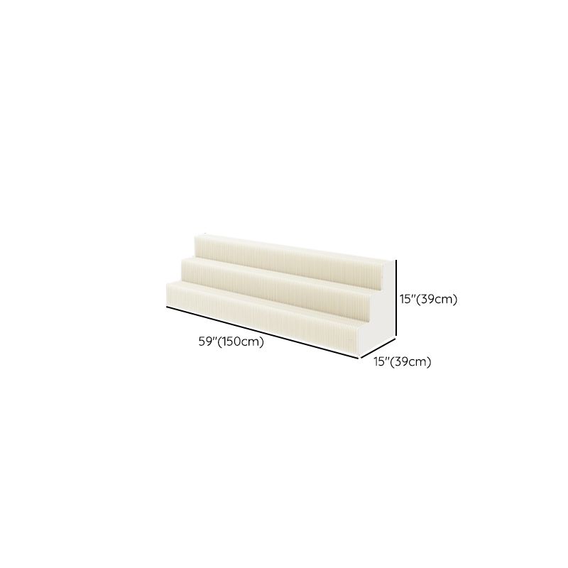 40 to 49 in/20 to 29 in L x Up to 19 in W x 10 to 19 in/Up to 9 in H White Folding Unfinished Display Table with Single Pedestal Base