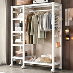Modern Simple Style Coat Tree with 5/6 Shelves in Stainless Steel