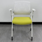Simple Ergonomic Office Chairs with Midnight Black/Turquoise/Citrus Color Upholstered Armrest
