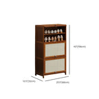 Tan Bamboo 9 Tiers/7 Tiers/5 Tiers Storage for Shoes with Dustproof Cover