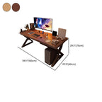 Minimalist Ergonomic Desk with Distortion-resistant Sled Base, Independent Structure, Wire Management, and Engineered Wood Top