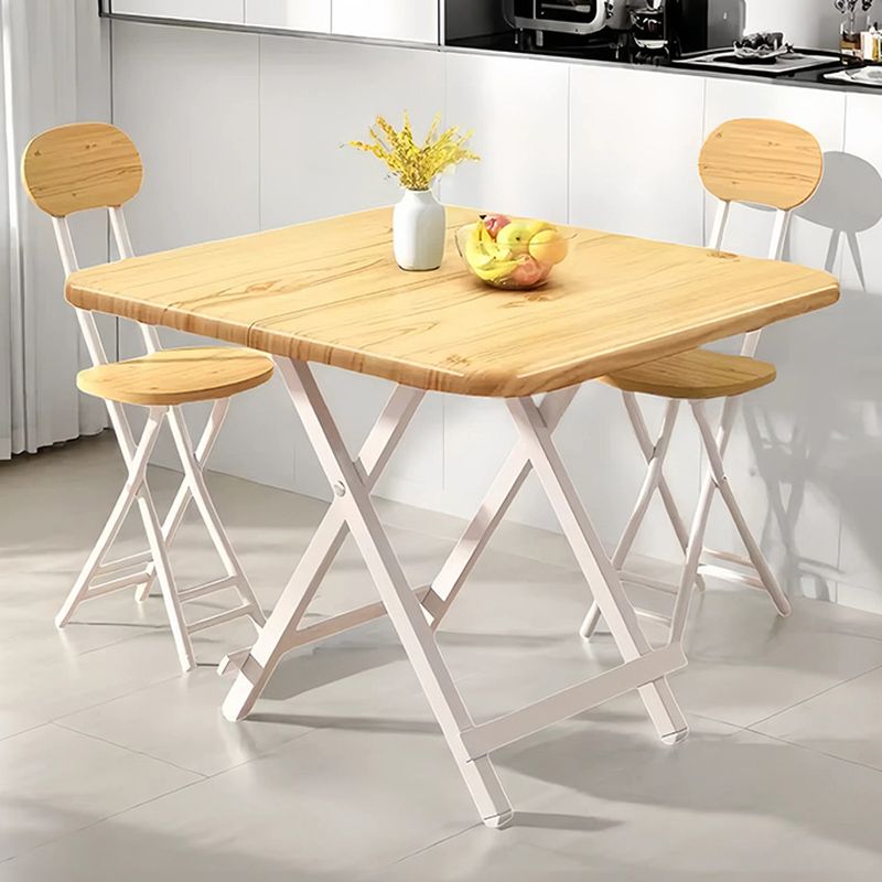 Trendy Folding Square Bi-fold Table with Abrasion Proof Laminate Top