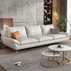 Modern High-Density Sponge Sofa with Water Resistant Seat and Included Pillow