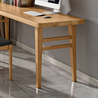 Modern Rectangular Pine Wood Unfinished Color Writing Table