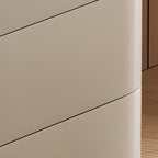 Modish Large/Standard Vanity Set with Natural Wood Table Top, White Chair, and 8/5 Drawers