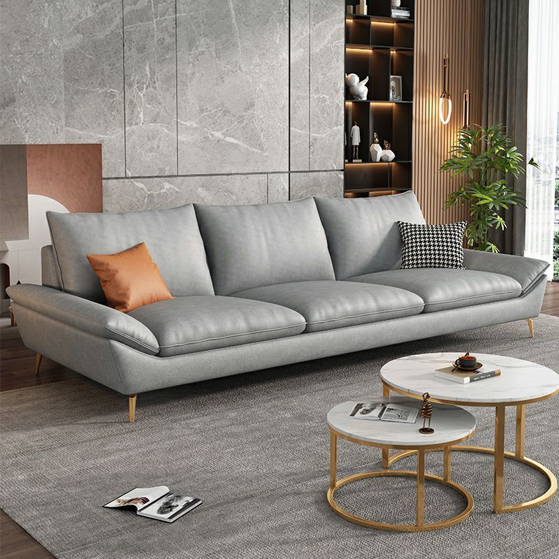 Modern High-Density Sponge Sofa with Water Resistant Seat and Included Pillow