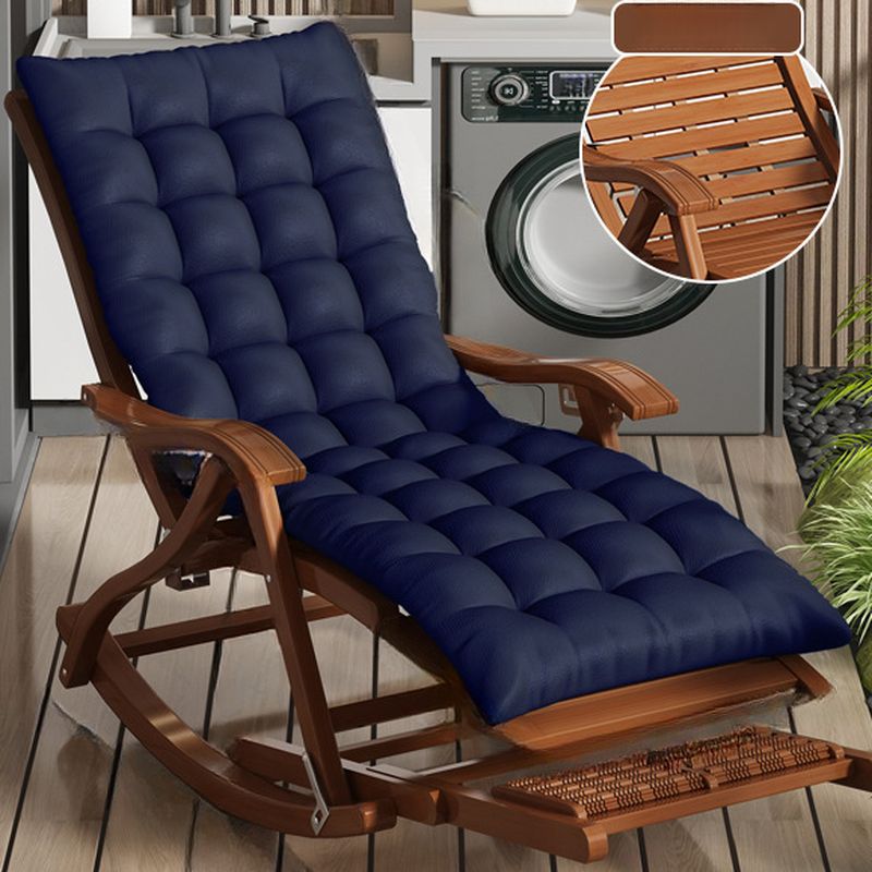 Western Style Wooden Rocking Chair with Track Arm