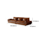 Tear Resistant Mocha Standard/Single Sofa with 3/1 Pillows