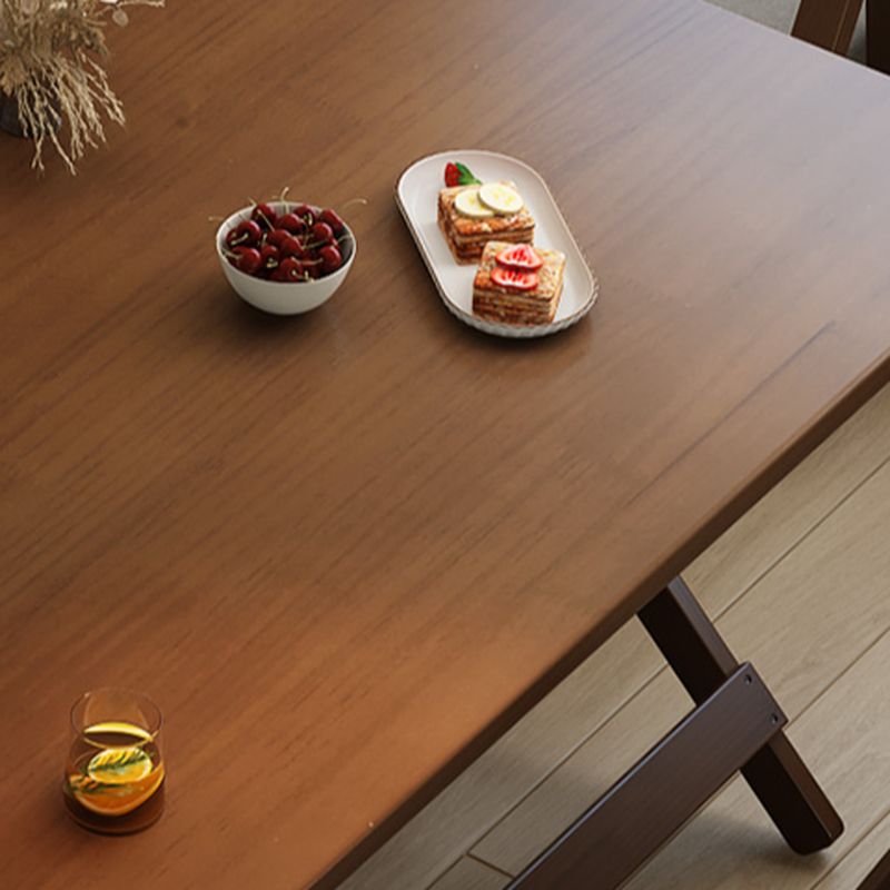 Sepia Trendy Folding Rectangle/Square Flip-top Table with Anti-stain Natural Wood Top