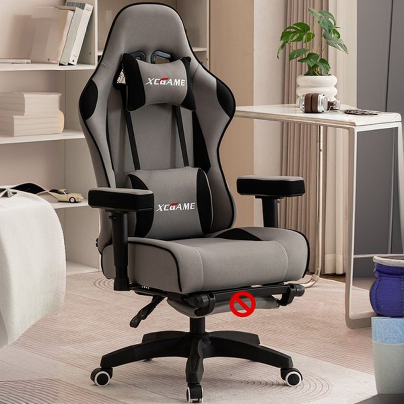 Simple Multi-levelled Wingbacked Upholstered Chair with Glossy Black Nylon Frame, Adjustable Backrest, and Glide Movement
