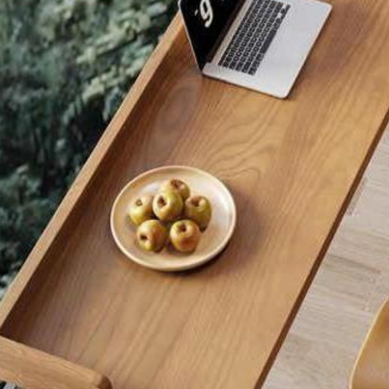 Contemporary Lumber Cocoa Rectangular Pub Table for 8/for 6/Seats 4 with Sledge Base