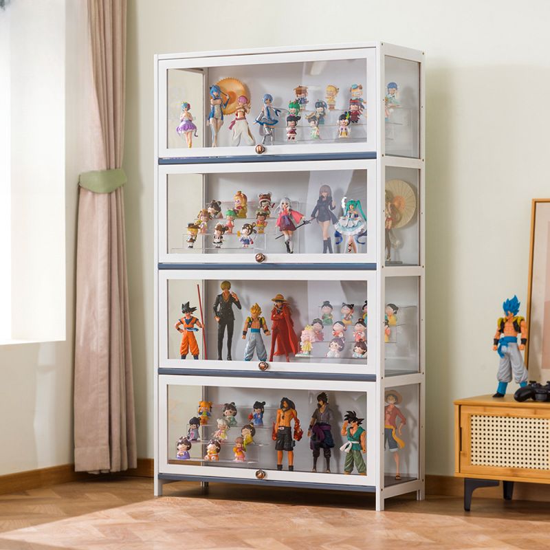 Bambusa Flooring Curio Cabinet with Stockroom, 4 Cabinets/3 Cabinets/2 Cabinets, 4 Shelves/3 Shelves/2 Shelves, 4 Doors/3 Doors/2 Doors