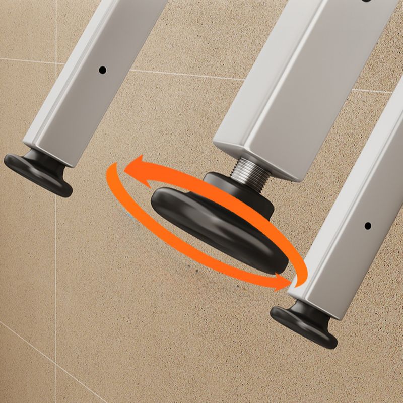 Contemporary White Wire Standard Baker's Rack for Kitchens With Storage with Kitchen Appliance Storage, Metal