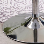 Height-adjustable Circular Pub Table in Ink/Metallic/Butter Color