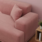 Modish Solid Color Standard Sofa in Black/Light Brown/Coffee for 5 Person/4-seater/3-seater