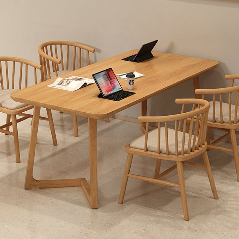 Trendy No Seating Eased Edge Assembly Required Solid Wood Rectangle