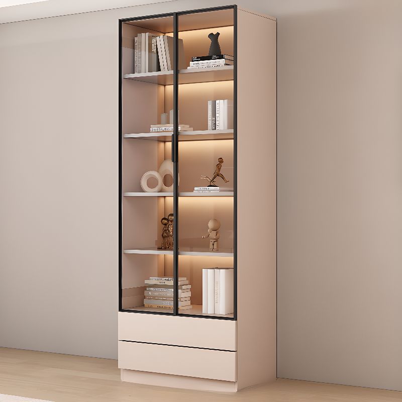 Light Gray Flooring Display Stand/Kitchen Cupboards with Multiple Shelves