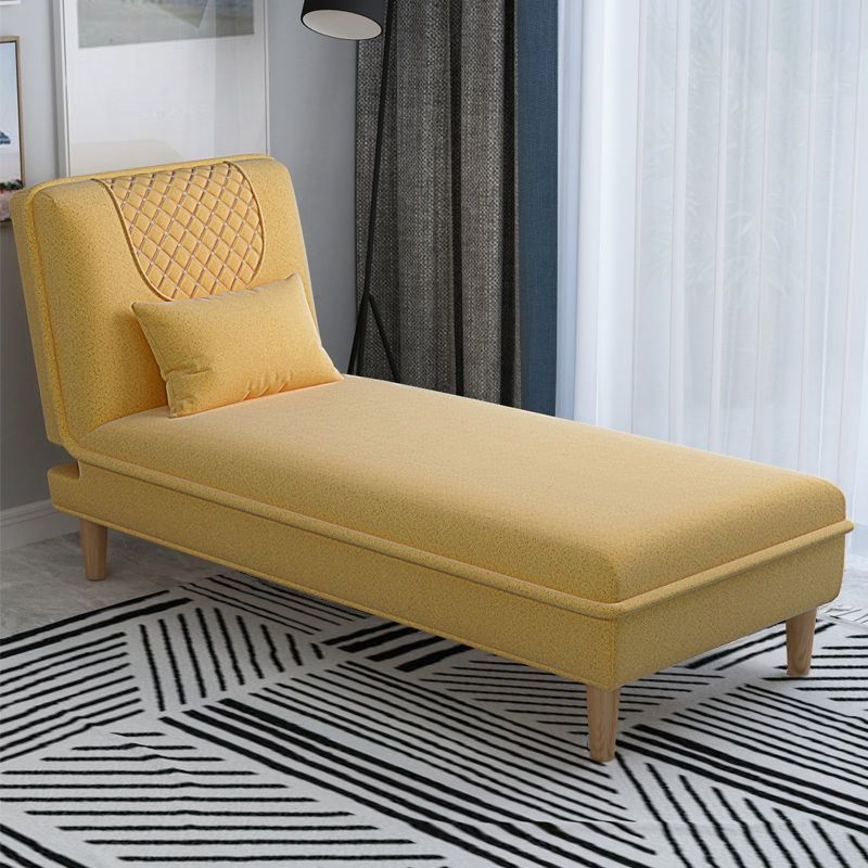 Contemporary Solid Color Chaise Lounge Indoor with Pillow, Reclining and Alterable Features