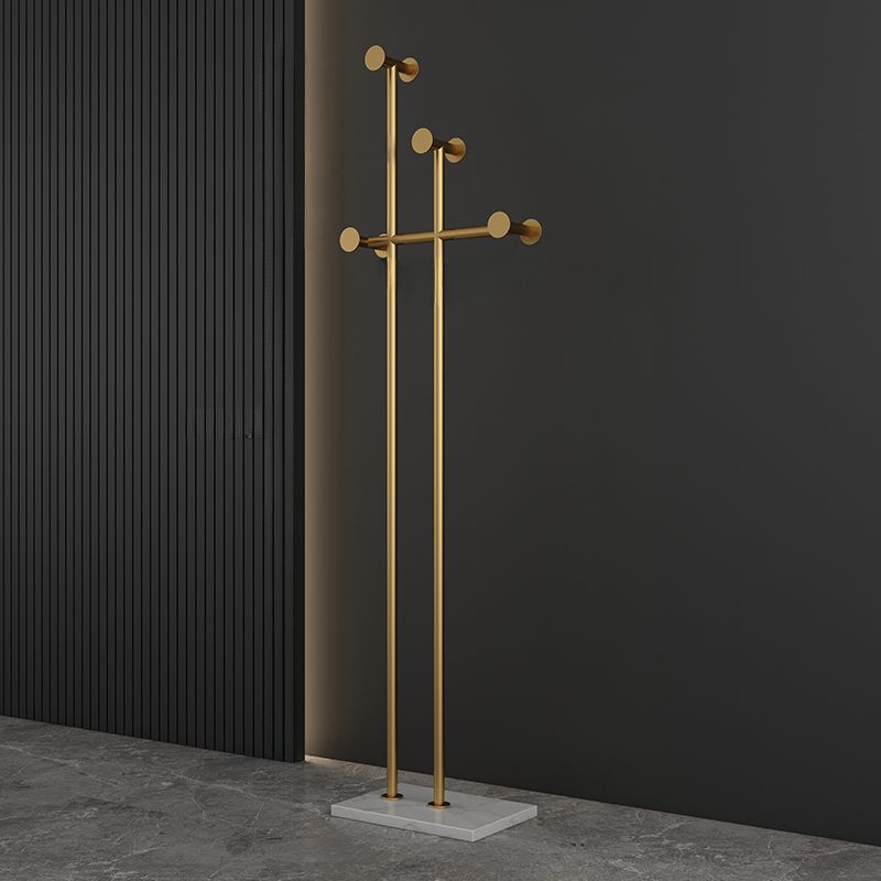 Contemporary Alloy Coat Rack with Metal Hook