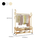 Modern Simple Style/Glam Hall Rack with Receptacle, Steel Frame, 1 Basket, and Shoe Storage