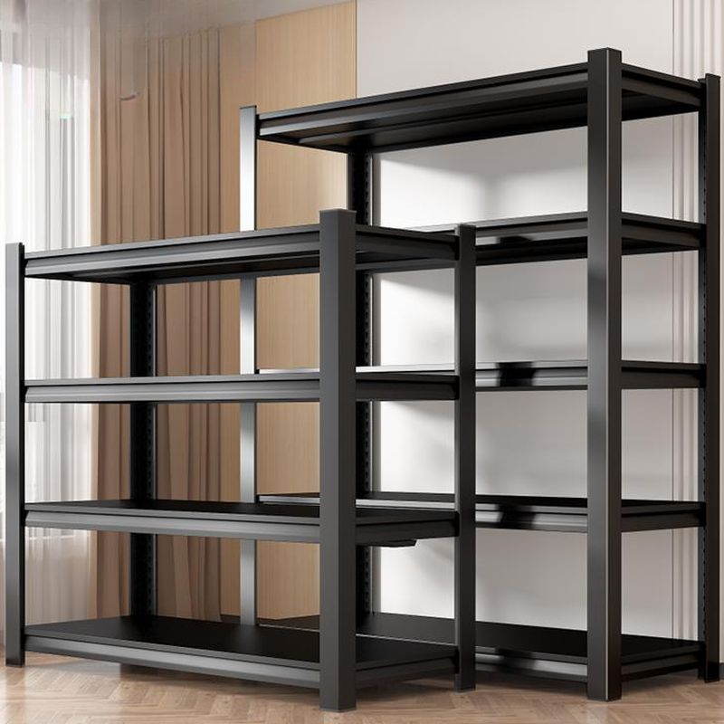 Minimalist Alloy Warehouse Storage Rack with Adjustable Shelves, Detached for General Storage