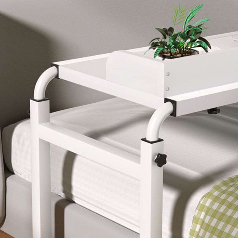 Adjustable Height Standing Desk with Scratch Resistant Toboggan Base, Ink/Chalk/Natural Color Top, Self-supporting with Wheels/Casters and Knob Adjustment