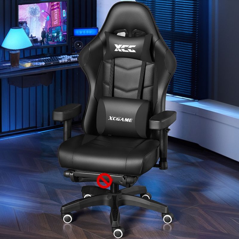Simple Multi-levelled Wingbacked Upholstered Chair with Glossy Black Nylon Frame, Adjustable Backrest, and Glide Movement