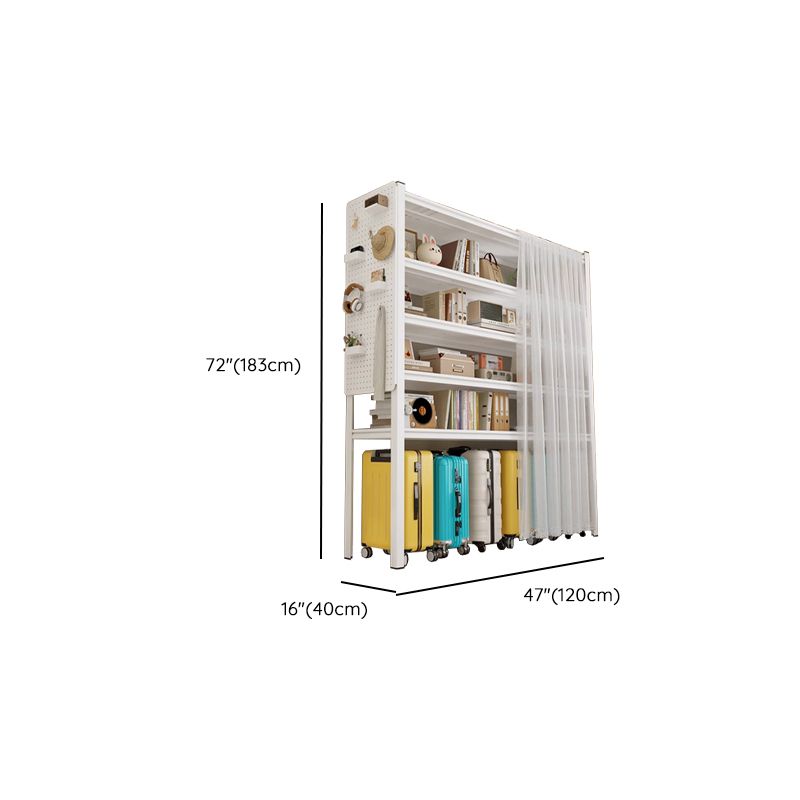 Casual Rectangle Cabinet Shelf with 5 Tiers/4 Tiers/3 Tiers Options