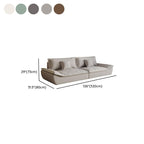 Modish Solid Color Stain Resistant Standard Sofa/Loveseat for 3-seater/4-seater/5 Person with 2 Pillows