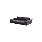 Modern Flared Arm Sofa with Water Resistant and Bolster Pillows