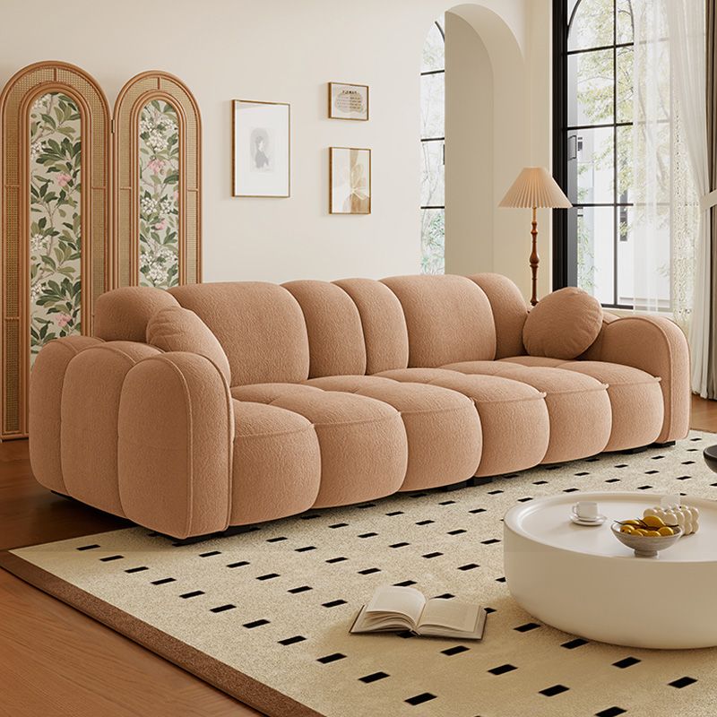 Drawing Room Standard Sofa in Midnight Black/Light Gray/Light Brown with Armrest