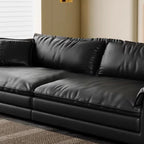 Drawing Room Standard Sofa in Midnight Black with Armrest