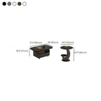 Double Nesting Cart Coffee Table with Wagon Wheel Base, Caster Wheels, Square Top, and 1 Shelf