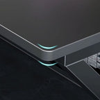 Ink Free Standing Lumber Distortion-resistant Novelty Computer Desk with Sleighing Base and Cable Organizer in a Modern Simple Style