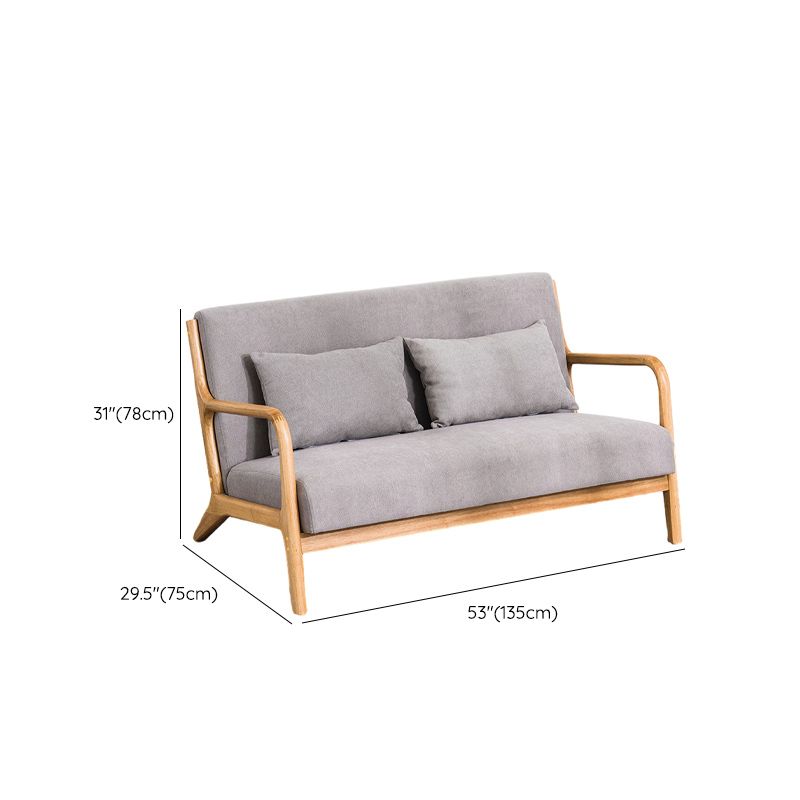 Comfortable Scandinavian Sofa with Foam Cushioning and Non-Skirted Design