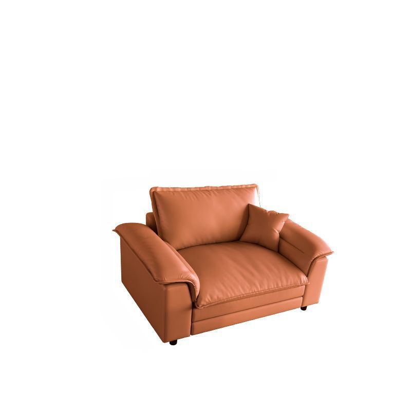 Contemporary Modern Solid Color Scratch-immune Standard Sofa in Pale Grey/Olive Green/Amber Color with Arm for 5/4-seater/for 3 and 2 Pillows