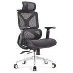 Office Chairs in Mesh with Waterfall Seat, Lumbar Support, Tilt Available, Adjustable Back Angle, Height Adjustable Armrests, and Headrest