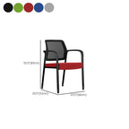 Casual Side Chair with Support Rail Arms, Non-foldable Metal Frame, 1 Piece for Tile Flooring