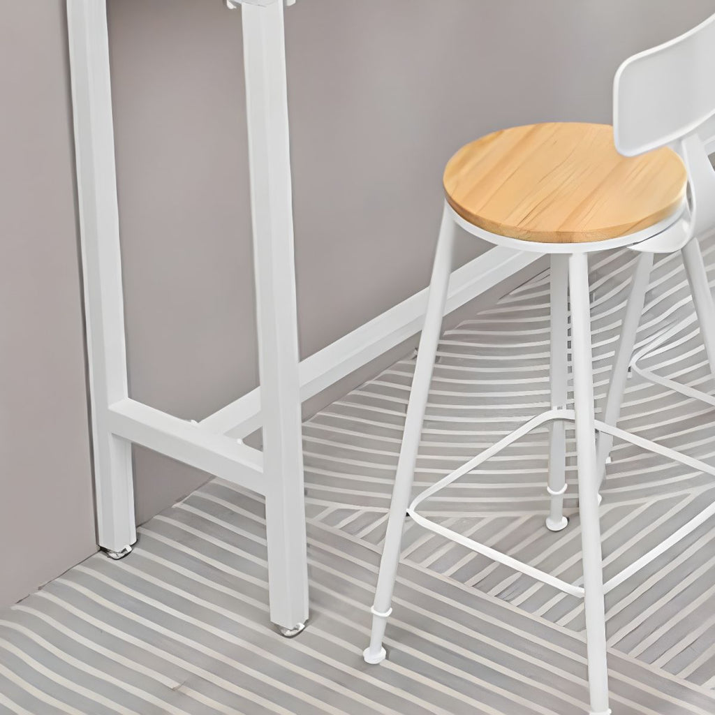 Modern Style Rectangle Wood Bar Table 1/5/9 Pieces Bar Table Set for Kitchen