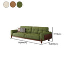 Corded Velvet Standard Sofa with Armrest